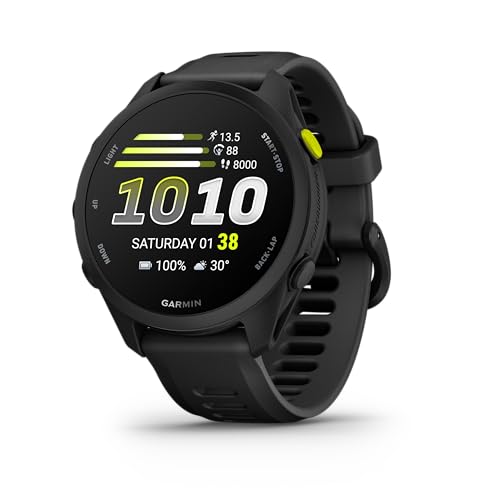 Garmin Forerunner 70 - Montres connectées GPS de Running faciles à Utiliser - Noir - Boîtier 43 mm