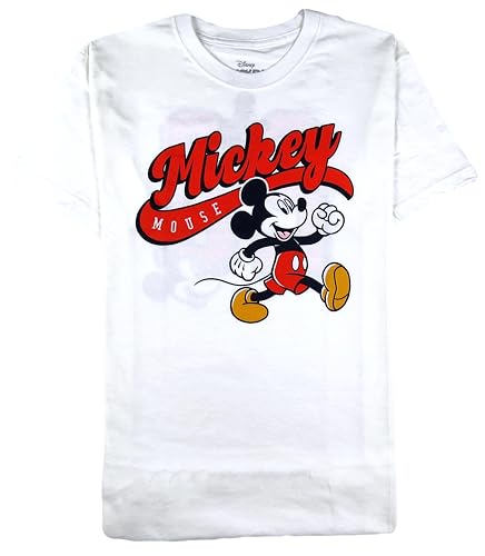 Mickey Mouse t-shirt femme décontracté Disney en coton top noir