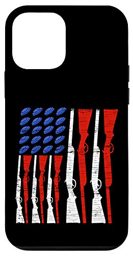 iPhone 12 mini Skeet Shooting USA Flag Trap Shooting Clay Pigeon Case