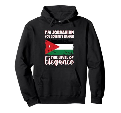 Jordan Flag Proud Elegant Jordanian Boyfriend Girlfriend Sudadera con Capucha