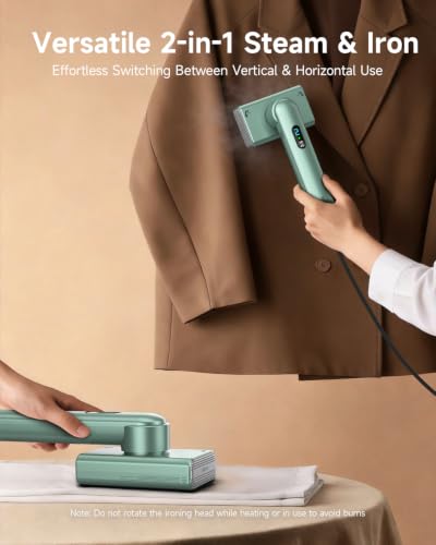 Image of Epicka Dual Voltage Global Travel Steamer (100-240V), Green