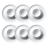 Six coupes d'œufs dans un paquet, chacune mesure 9 cm * 9 cm * 2.5 cm; Conçu pour servir 1 œuf, chaque support est conçu pour contenir l'œuf au milieu.