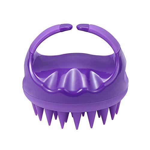 Hair Scalp Massager, Soft Silicone Shampoo Brush, [Wet & Dry] Manual Head Scalp Massage Brush, Exfoliate and Remove Dand