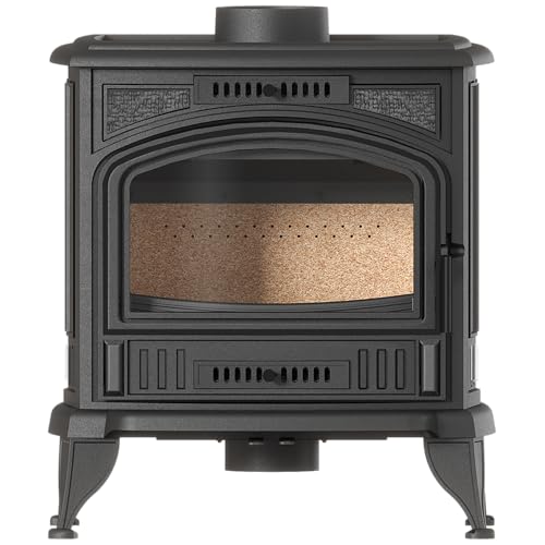 Kaminofen Gusseisen KRATKI K6 ECO – 6,5 kW – Ø150 – klassischer Holzofen im Retro-Stil – erfüllt Ekoprojekt & BImSchV 2