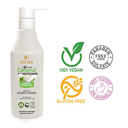 Image of KEHAIRTHERAPY KT Professional Buy 1 Coconut Conditioner |Sulfate Free|Paraben Free 250ml And Get 1 Coconut Shampoo 120ml FREE (Pack Of 2)