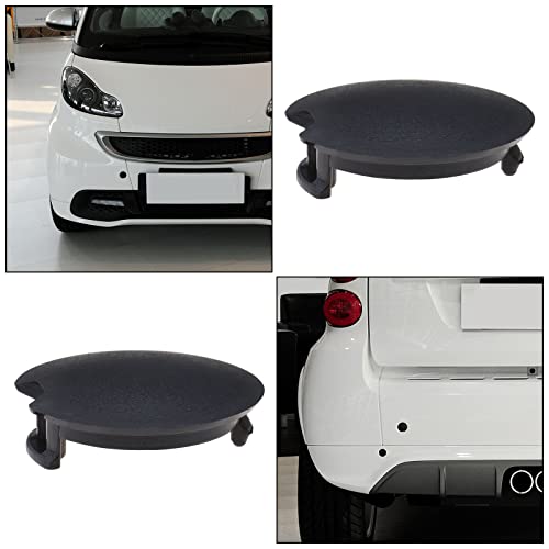 Create idea 2 Stück Stoßstange Abschlepphaken Abdeckung Kunststoff Kappe Ersatz A4518850122 4518850122C22A Kompatibel mit Mercedes-Benz Smart Fortwo W451 2008–2016