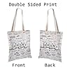 LEVLO Reality Show Inspired Canvas Tote Bag RHONY Shopping Bag Gift for Reality Show Fan (RHONY) #2
