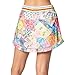 Lucky In Love Flower On 13.75 Inch Womens Tennis Skirt - Multi 955 / M, CB681-W45955S24