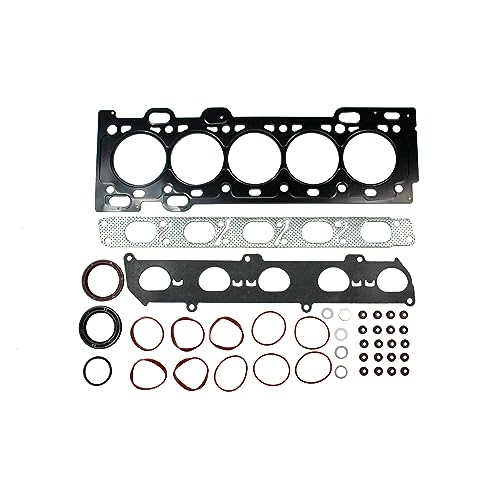 Image of DNJ HGB4504 Engine Cylinder Head Gasket Set with Head Bolt Kit, Complete Repair Set for 2004-2015 Volvo C30, C70, S40 2.5L L5 20V DOHC 2521cc