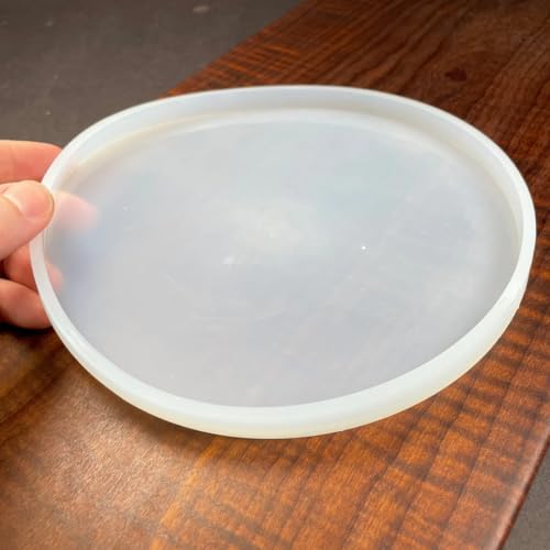 Image of R H Lifestyle Silicone Moulds Round Resin Art Mould Coaster Mould for Resin Art Epoxy Casting Mould Tray Photo Frame Mold Resin Coaster Mould Set of 4, 6 Inch