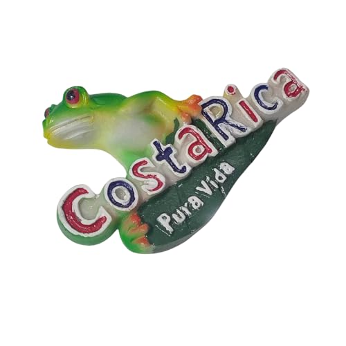 Imán Decorativo Pura Vida Costa Rica 3D 5x7.3 cm miniatura 3