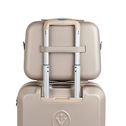 Victorio & Lucchino Gales Kosmetikkoffer, 35 cm, 15 liters, Gold (Champagne) – Bild 8