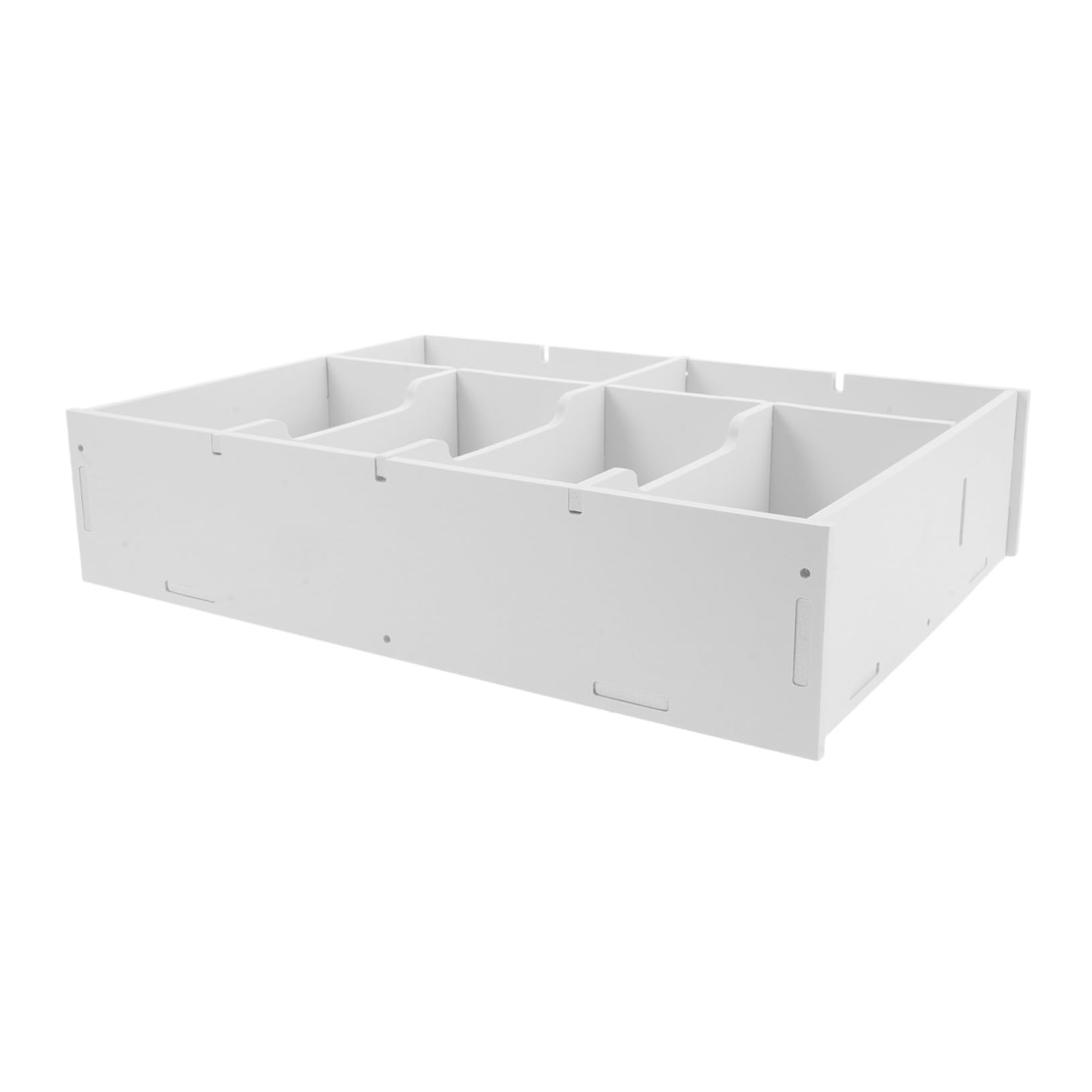 Caja de Monedas Beige de Pvc Madera-plástica con Múltiples Compartimentos | Organización y Clasificación Sencilla, Protege Monedas y Recibos, para Escritorios y Cajas de Supermercado