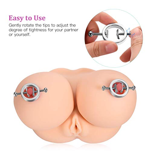 UTIMI Nippelklemmen Fetish Instelbaar Sexy borstklemmen erotiek SM tepelgewichten seksspeelgoed voor vrouwen en mannen (paar) - Afbeelding 3