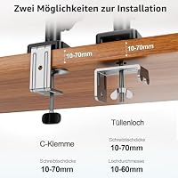MOUNTUP 2 in 1 Monitor Halterung mit Laptopablage für Laptop & Monitor – Ansicht 8