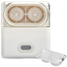 RGP Lens Cleaner Machine for Ortho-K Lenses - Automatic Dual Chamber Washer for Rigid Gas Permeable & Orthokeratology Lenses, Generation 2, White