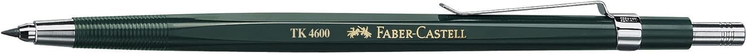 Faber-Castell 134600 - Portaminas TK 4600, grosor de las minas 2 mm, HB, incluye afilador en el botón de cierre (con minas y afilador, 1 unidad (paquete de 1))