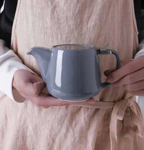 Vellichor Beach 10078983 Premium Grey Porcelain Teapot With Removable Stainless Steel Infuser - Large 550Ml Capacity - Easy Brewing And Stylish Serving - Dishwasher Safe thumb #6