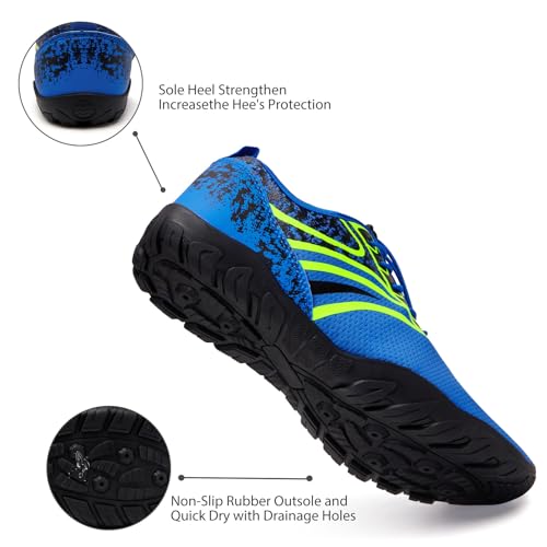 Image of WateLves Water Shoes Mens Womens Barefoot Beach Swim Shoes Quick-Dry Aqua Socks Pool Shoes for Surf Yoga Water Aerobics