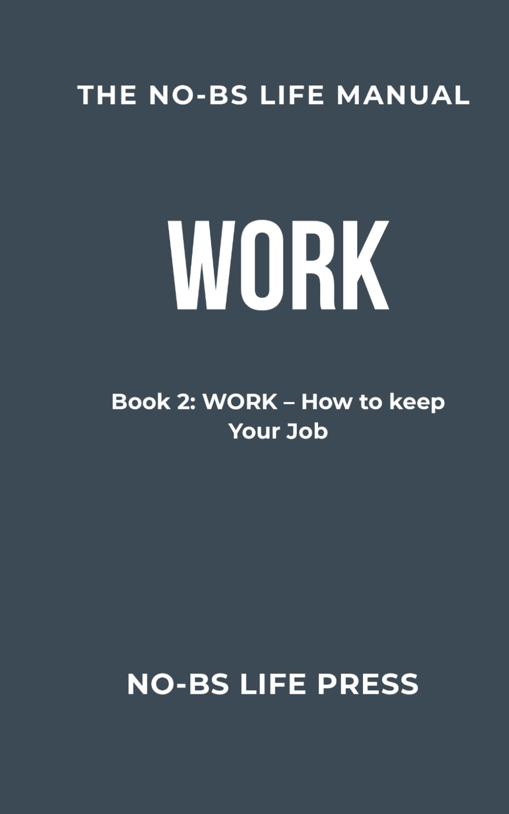 THE NO-BS LIFE MANUAL: Book 2: WORK -- How To Keep Your Job