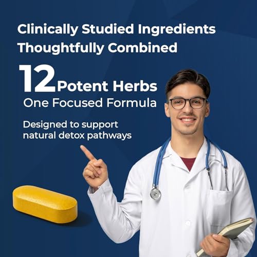 Image of OYB Lung & Liver Detox Tablets | Ayurvedic Liver Detox Supplement with Milk Thistle, Giloy, Kutki & Amla | Supports Liver Health, Lung Health, Respiratory Support, Immunity & Natural Antioxidant Protection | 30 Tablets