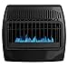 Dyna-Glo 30,000 BTU Blue Flame Thermostatic Garage Vent Free Wall Heater, Black