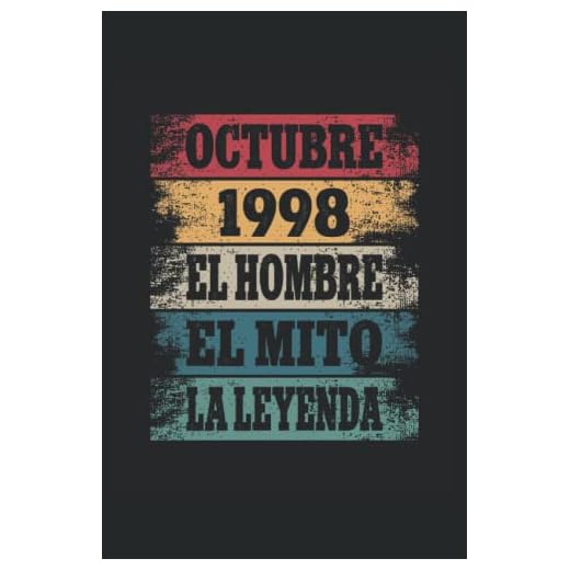 Octubre 1998 - El Hombre - El Mito - La Leyenda: Regalos Originales para Hombre Papá Abuelo Hermano - Diario, Cuaderno De Notas, Apuntes O Agenda