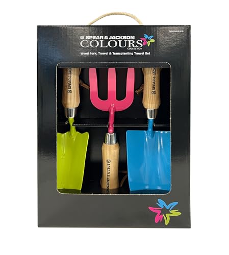 Spear & Jackson COLOURS3PS Colours Pflanzkelle, Pflanzgabel und Umpflanzkelle – Ansicht 2