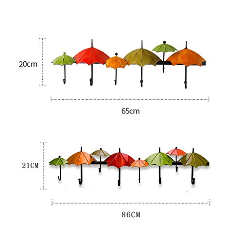 Support mural pour cintre de veste avec design parapluie créatif - 3