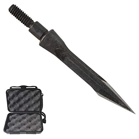 MILAEM 6pcs Steel Archery Broadheads for Hunting Cover