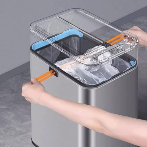 Caneca de basura inteligente con sensor 20 L blanca miniatura 3