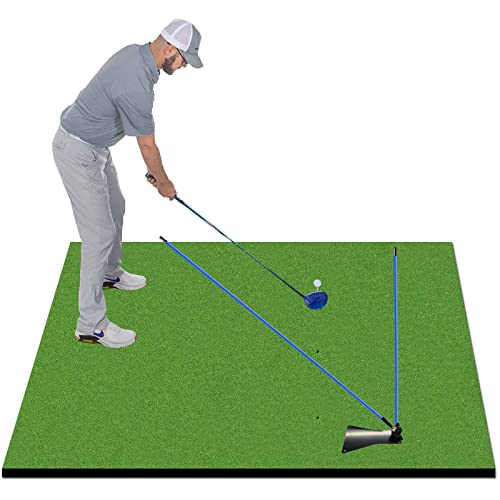 Great Sale! Buy Golf Hitting Mats Outdoor 5x5 Ft Turf Practice Mat with
