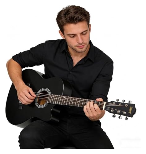 MXL&LJB 38" Acoustic Guitar Kit for Beginners with Bag