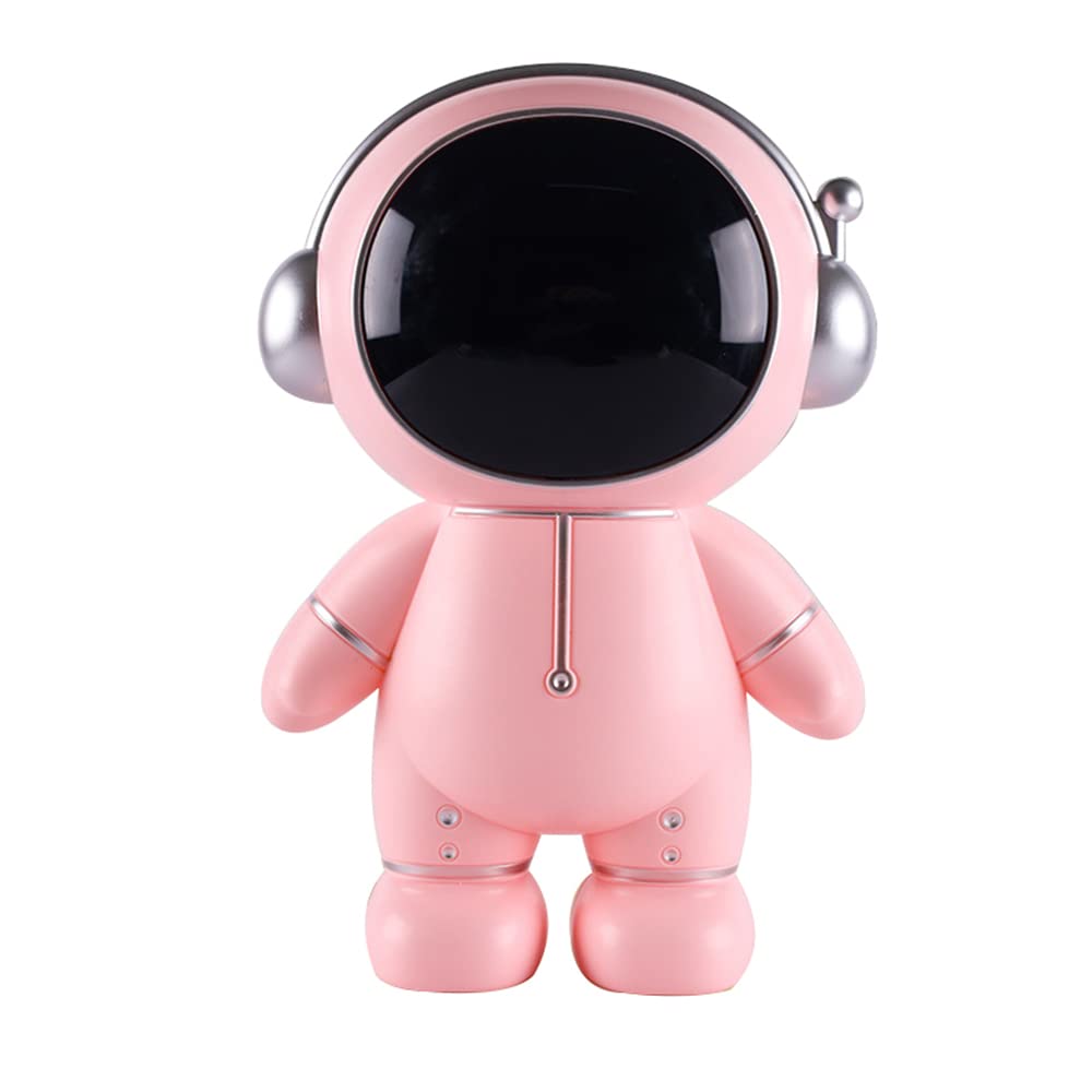 Tirelire astronaute en cochon spatial rose aux finitions soignées