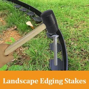 Miniatura 5 de Estacas de metal, 35 estacas galvanizadas de 6 pulgadas, clavos de jardín para césped, construcción de casas, carpintería y más