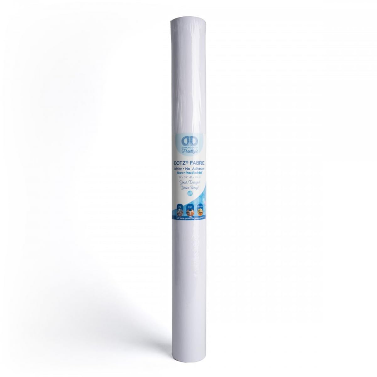 Diamond Dotz Fabric Roll Plain Without Adhesive 12x39 - Diamond Painting Canvas, Art Paper, Craft Supplies for Diamond Art Projects and DIY Crafts