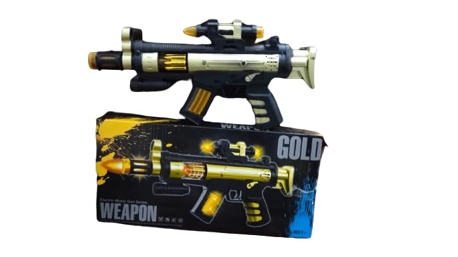 Image of Electric Music Gun Series Weapon - Flashing Lights and Sound Effects Toy for Kids