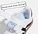LUCKY STEP Kids Classic Retro Gum Sole Fashion Sneakers School Tennis Skate Shoes Girls Boys Hook and Loop Walking Casual Toddler Footwear Anti Slip Trainers(White/Black,Little Kid 12)