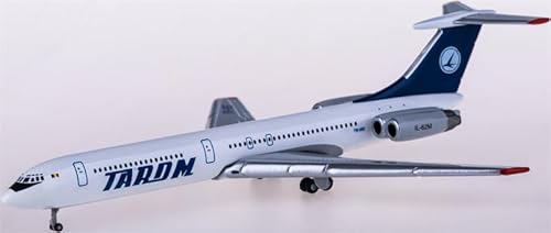 航空機モデル完成品 moderu for Herpa for Tarom for Ilyushin IL-62M YR-IRE 1:500 Aircraft Pre-built Model [並行輸入品]のサムネイル