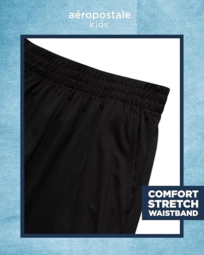 Image of AEROPOSTALE Boys Shorts Set 2 Piece Graphic Tee and Mesh Athletic Shorts | Poly-Cotton Graphic Tee, Pull On Mesh Shorts with Elastic Waist, Regular Fit