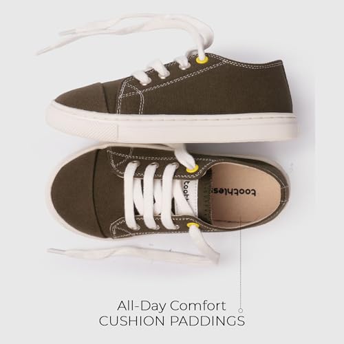 Image of toothless Canvas Shoes | Lace-Up Closure | Durable Canvas Upper | Cushioned Sole | Everyday Casual Wear for Kids