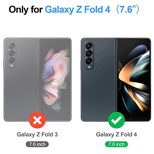 Antsturdy for Samsung Galaxy Z Fold 4 5G case Wallet Women with ?S Pen Holder?,Galaxy Z Fold 4 Phone case with Card Holder Strap PU Leather RFID Blocking Flip Folio Cover Credit Slots Men,Light Purple