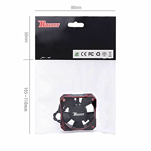 Rocket 35Mm Metal Motor Cooling Fan 21000Rpm For 1/10 1/12 1/8 Rc Car Brushless Motor #TOP4