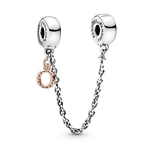 PANDORA Dangling Crown O Safety Chain Charm - Compatible with PANDORA Moments - Gift for Her - Made with Pandora Rose & Sterling Silver - with Gift Box 5