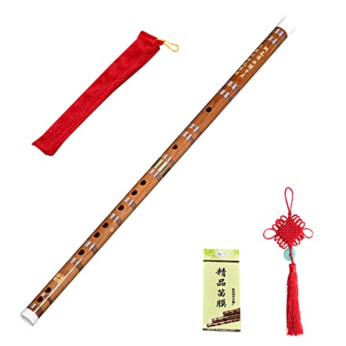 Lieke Bamboo Flute D Key Dizi Chinese Traditional Musical Instrument cover