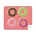 Four Doughnut Group Dessert Pattern Cleaning Cloth Screen Cleaner 2pcs Suede Fabric