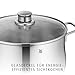 WMF Diadem Plus Topfset Induktion 5-teilig, Kochtopf Set mit Glasdeckel, Cromargan Edelstahl poliert, Induktions Töpfe Set unbeschichtet