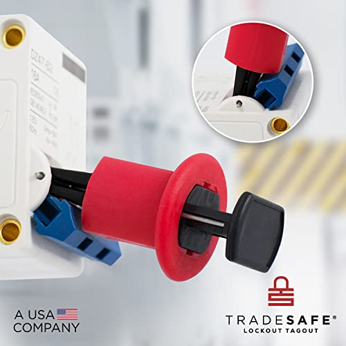 TRADESAFE Dispositivo de Bloqueio de Disjuntor - Bloqueio de Disjuntor Miniatura Padrão com 3 Pinos,