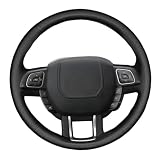 volante range rover evoque Para Land Para Rover Para Range Para Rover Para Evoque 2012-2018 Funda Volante Coche Piel Microfibra Perforada Negra