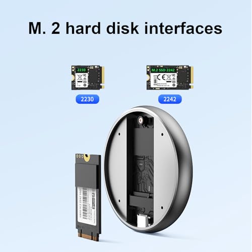 Caja externa magnética para disco sólido NVME 2230 y 2242 miniatura 4